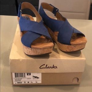 Clark CASLYNN SHAE Blue Nubuck